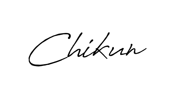 You should practise on your own different ways (Antro_Vectra_Bolder) to write your name (Chikun) in signature. don't let someone else do it for you. Chikun signature style 7 images and pictures png