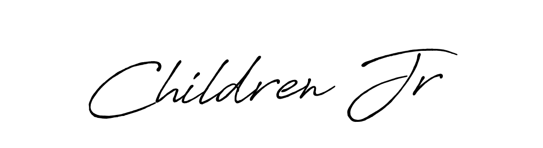 if you are searching for the best signature style for your name Children Jr. so please give up your signature search. here we have designed multiple signature styles  using Antro_Vectra_Bolder. Children Jr signature style 7 images and pictures png