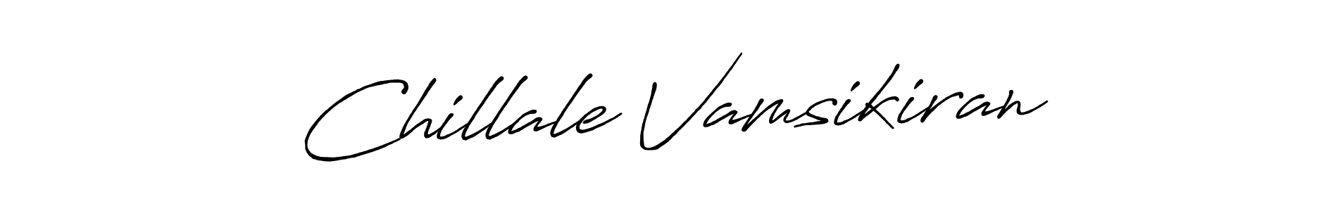 How to make Chillale Vamsikiran signature? Antro_Vectra_Bolder is a professional autograph style. Create handwritten signature for Chillale Vamsikiran name. Chillale Vamsikiran signature style 7 images and pictures png