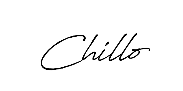 Once you've used our free online signature maker to create your best signature Antro_Vectra_Bolder style, it's time to enjoy all of the benefits that Chillo name signing documents. Chillo signature style 7 images and pictures png