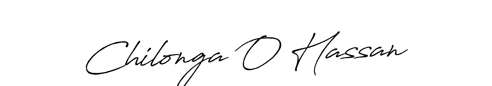 Chilonga O Hassan stylish signature style. Best Handwritten Sign (Antro_Vectra_Bolder) for my name. Handwritten Signature Collection Ideas for my name Chilonga O Hassan. Chilonga O Hassan signature style 7 images and pictures png