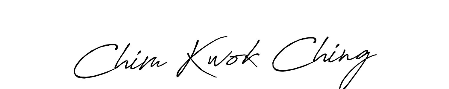 Also You can easily find your signature by using the search form. We will create Chim Kwok Ching name handwritten signature images for you free of cost using Antro_Vectra_Bolder sign style. Chim Kwok Ching signature style 7 images and pictures png