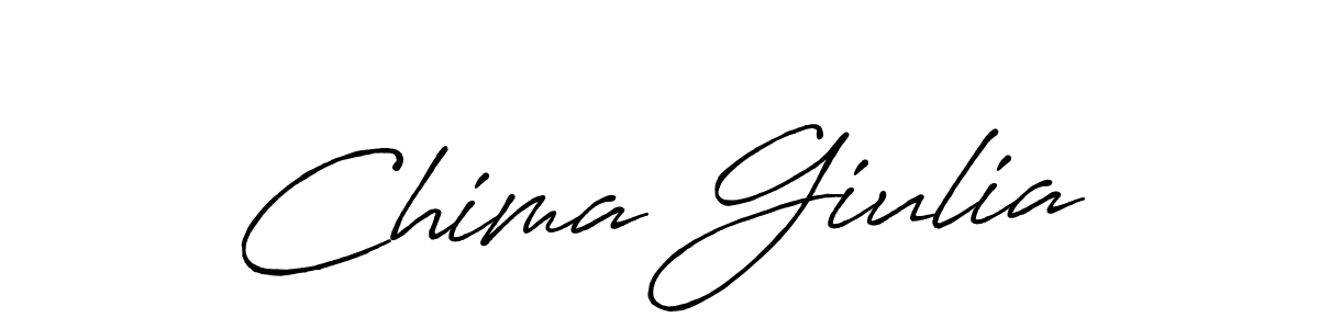 Also You can easily find your signature by using the search form. We will create Chima Giulia name handwritten signature images for you free of cost using Antro_Vectra_Bolder sign style. Chima Giulia signature style 7 images and pictures png