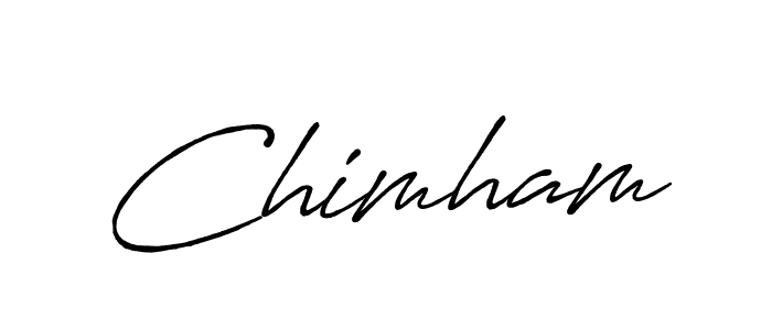 Make a beautiful signature design for name Chimham. With this signature (Antro_Vectra_Bolder) style, you can create a handwritten signature for free. Chimham signature style 7 images and pictures png