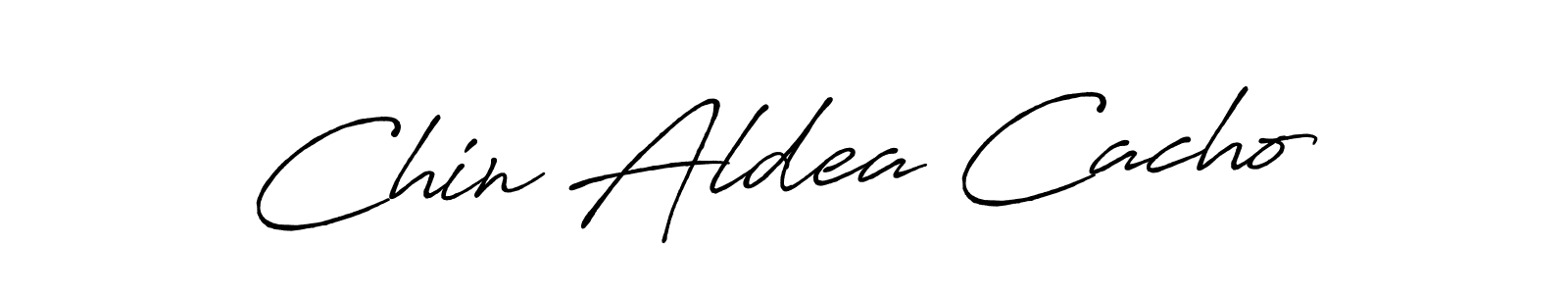 Make a beautiful signature design for name Chin Aldea Cacho. With this signature (Antro_Vectra_Bolder) style, you can create a handwritten signature for free. Chin Aldea Cacho signature style 7 images and pictures png