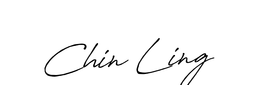 Create a beautiful signature design for name Chin Ling. With this signature (Antro_Vectra_Bolder) fonts, you can make a handwritten signature for free. Chin Ling signature style 7 images and pictures png