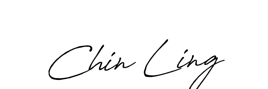 Design your own signature with our free online signature maker. With this signature software, you can create a handwritten (Antro_Vectra_Bolder) signature for name Chin Ling. Chin Ling signature style 7 images and pictures png