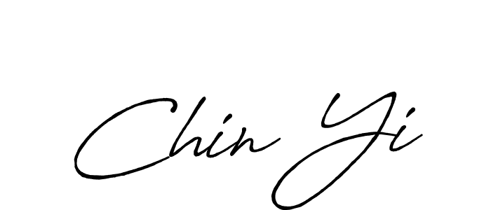 Design your own signature with our free online signature maker. With this signature software, you can create a handwritten (Antro_Vectra_Bolder) signature for name Chin Yi. Chin Yi signature style 7 images and pictures png