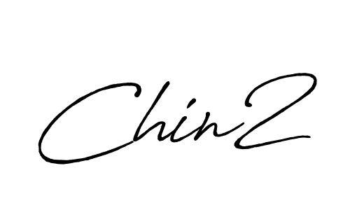 Use a signature maker to create a handwritten signature online. With this signature software, you can design (Antro_Vectra_Bolder) your own signature for name Chin2. Chin2 signature style 7 images and pictures png