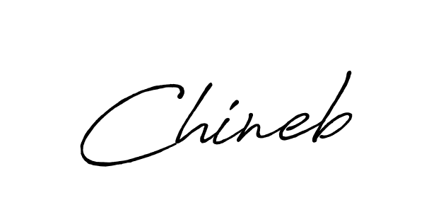 Create a beautiful signature design for name Chineb. With this signature (Antro_Vectra_Bolder) fonts, you can make a handwritten signature for free. Chineb signature style 7 images and pictures png