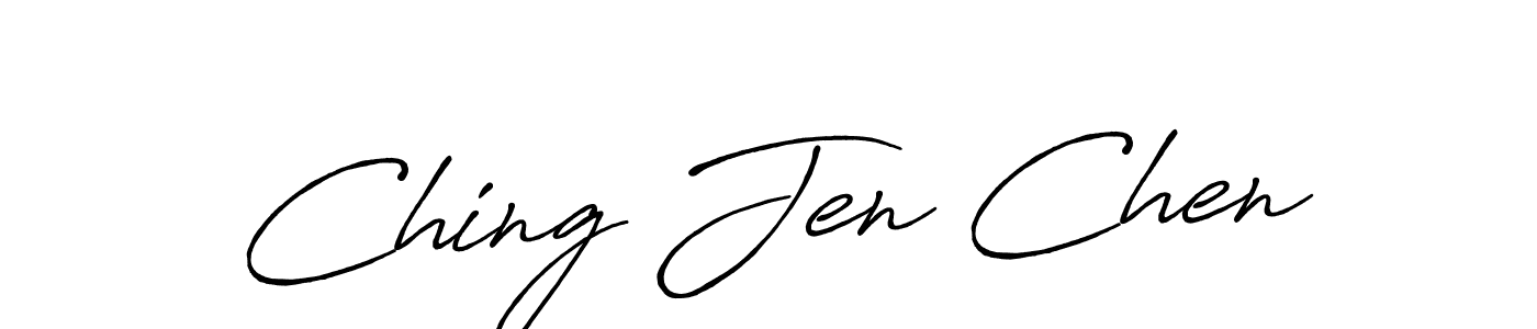 Also You can easily find your signature by using the search form. We will create Ching Jen Chen name handwritten signature images for you free of cost using Antro_Vectra_Bolder sign style. Ching Jen Chen signature style 7 images and pictures png