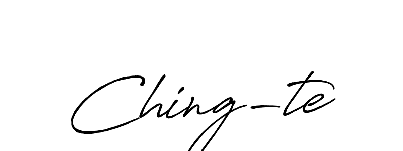 Also You can easily find your signature by using the search form. We will create Ching-te name handwritten signature images for you free of cost using Antro_Vectra_Bolder sign style. Ching-te signature style 7 images and pictures png