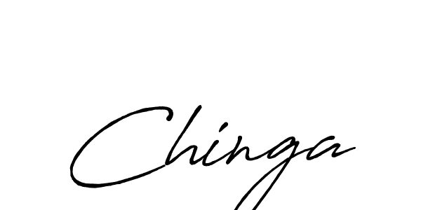 Also we have Chinga name is the best signature style. Create professional handwritten signature collection using Antro_Vectra_Bolder autograph style. Chinga signature style 7 images and pictures png