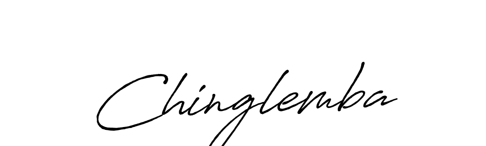 Chinglemba stylish signature style. Best Handwritten Sign (Antro_Vectra_Bolder) for my name. Handwritten Signature Collection Ideas for my name Chinglemba. Chinglemba signature style 7 images and pictures png