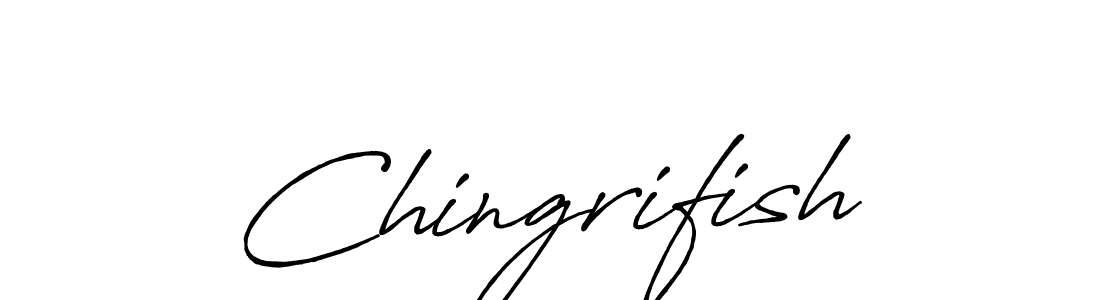 Make a beautiful signature design for name Chingrifish. With this signature (Antro_Vectra_Bolder) style, you can create a handwritten signature for free. Chingrifish signature style 7 images and pictures png