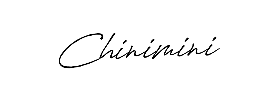 You should practise on your own different ways (Antro_Vectra_Bolder) to write your name (Chinimini) in signature. don't let someone else do it for you. Chinimini signature style 7 images and pictures png