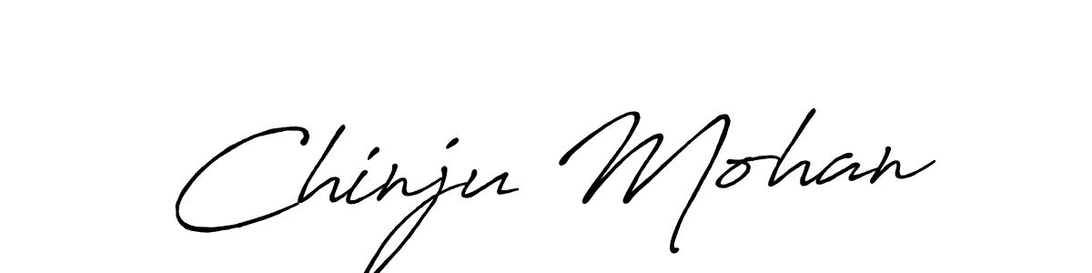 Antro_Vectra_Bolder is a professional signature style that is perfect for those who want to add a touch of class to their signature. It is also a great choice for those who want to make their signature more unique. Get Chinju Mohan name to fancy signature for free. Chinju Mohan signature style 7 images and pictures png