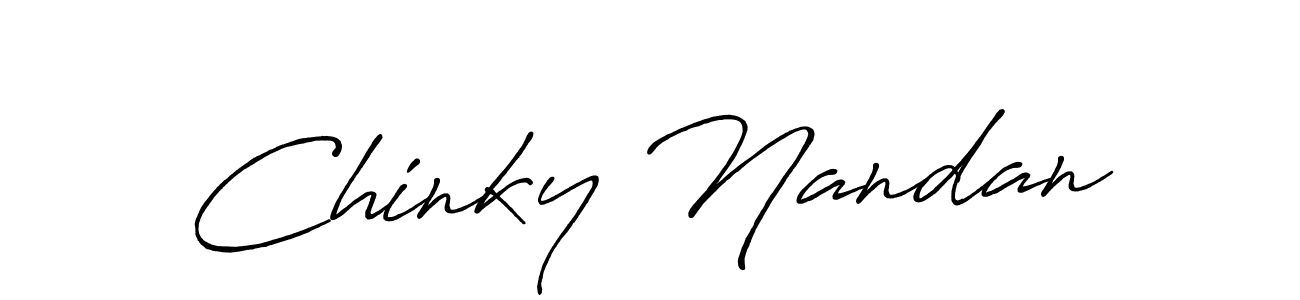 if you are searching for the best signature style for your name Chinky Nandan. so please give up your signature search. here we have designed multiple signature styles  using Antro_Vectra_Bolder. Chinky Nandan signature style 7 images and pictures png