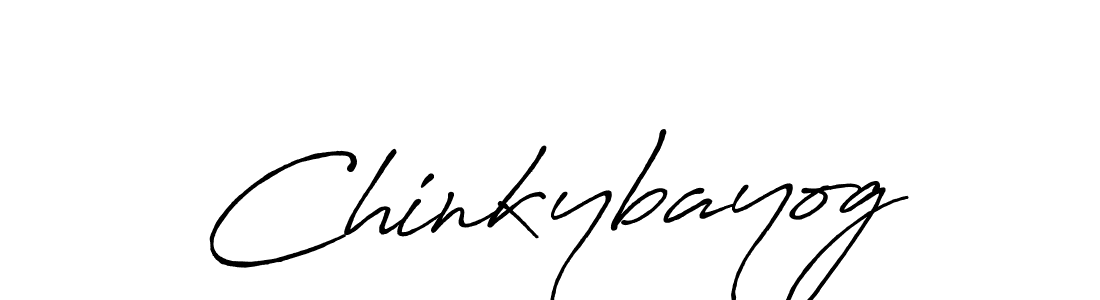 How to make Chinkybayog signature? Antro_Vectra_Bolder is a professional autograph style. Create handwritten signature for Chinkybayog name. Chinkybayog signature style 7 images and pictures png