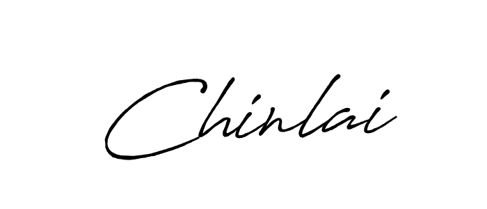 Also we have Chinlai name is the best signature style. Create professional handwritten signature collection using Antro_Vectra_Bolder autograph style. Chinlai signature style 7 images and pictures png