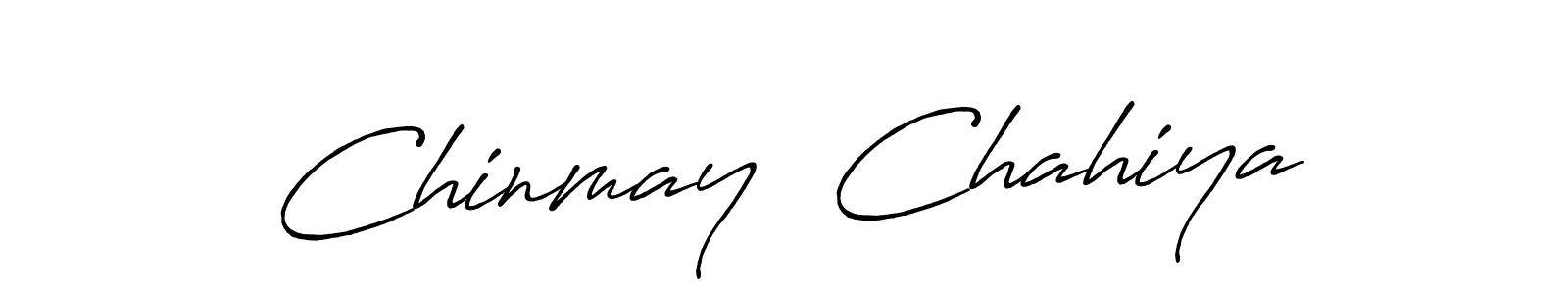 Use a signature maker to create a handwritten signature online. With this signature software, you can design (Antro_Vectra_Bolder) your own signature for name Chinmay  Chahiya. Chinmay  Chahiya signature style 7 images and pictures png