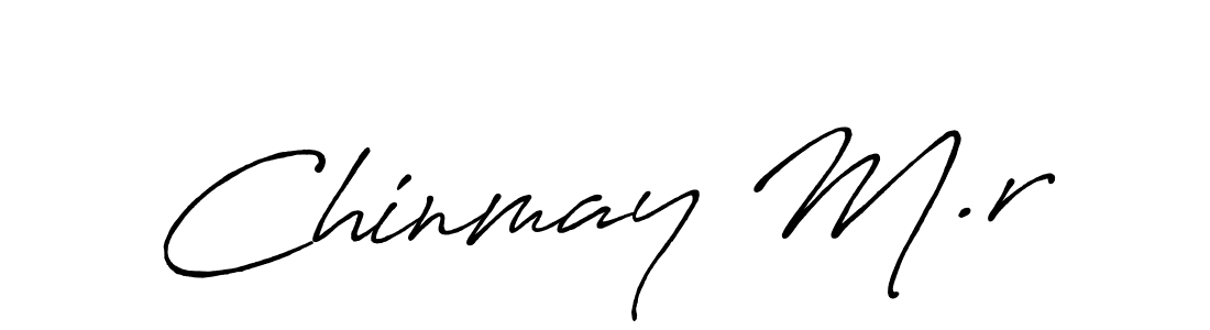 How to Draw Chinmay M.r signature style? Antro_Vectra_Bolder is a latest design signature styles for name Chinmay M.r. Chinmay M.r signature style 7 images and pictures png