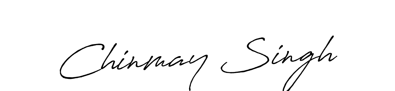 Design your own signature with our free online signature maker. With this signature software, you can create a handwritten (Antro_Vectra_Bolder) signature for name Chinmay Singh. Chinmay Singh signature style 7 images and pictures png