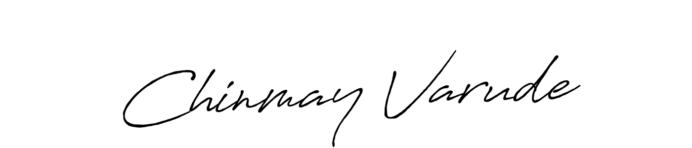 It looks lik you need a new signature style for name Chinmay Varude. Design unique handwritten (Antro_Vectra_Bolder) signature with our free signature maker in just a few clicks. Chinmay Varude signature style 7 images and pictures png