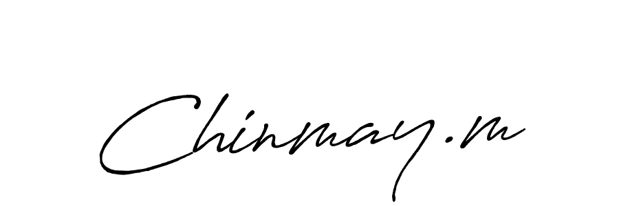 Also we have Chinmay.m name is the best signature style. Create professional handwritten signature collection using Antro_Vectra_Bolder autograph style. Chinmay.m signature style 7 images and pictures png