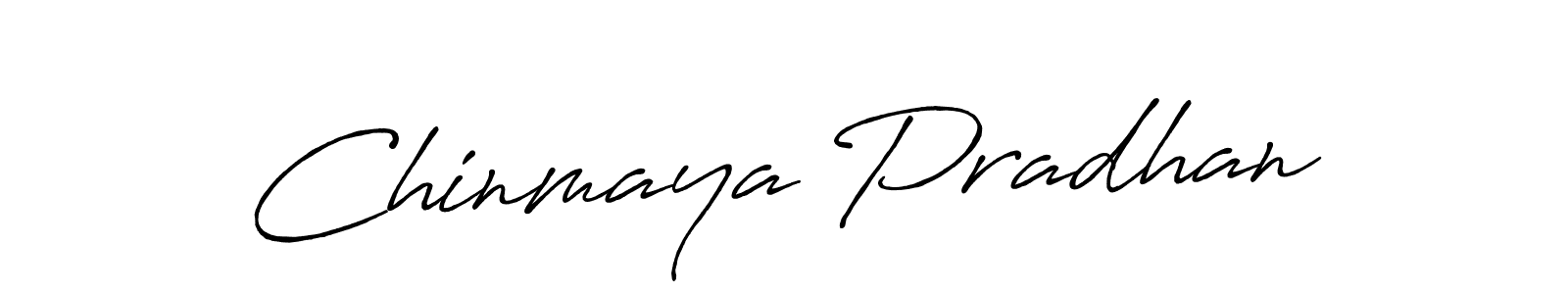 Make a beautiful signature design for name Chinmaya Pradhan. With this signature (Antro_Vectra_Bolder) style, you can create a handwritten signature for free. Chinmaya Pradhan signature style 7 images and pictures png