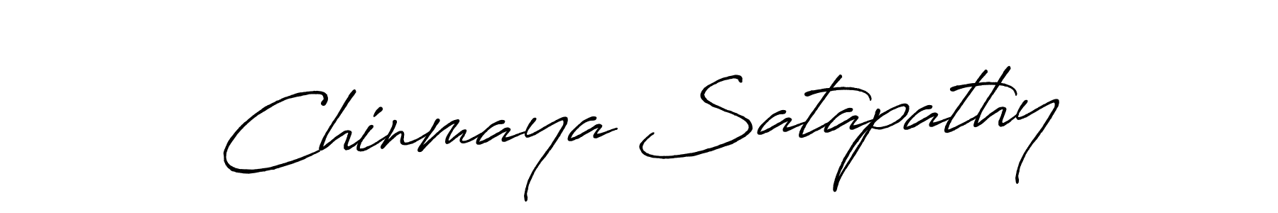 Create a beautiful signature design for name Chinmaya Satapathy. With this signature (Antro_Vectra_Bolder) fonts, you can make a handwritten signature for free. Chinmaya Satapathy signature style 7 images and pictures png