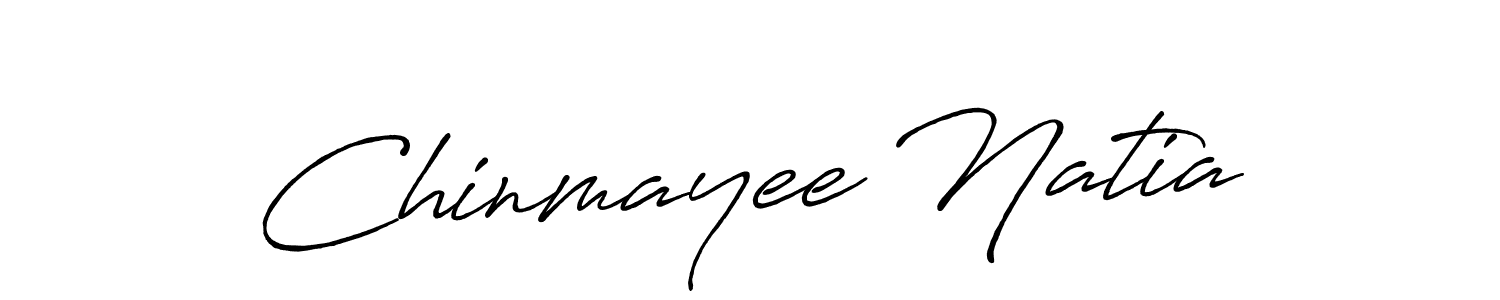 Use a signature maker to create a handwritten signature online. With this signature software, you can design (Antro_Vectra_Bolder) your own signature for name Chinmayee Natia. Chinmayee Natia signature style 7 images and pictures png