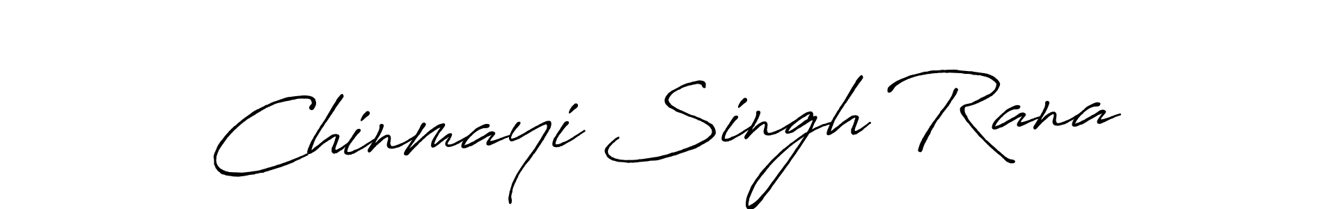 Make a beautiful signature design for name Chinmayi Singh Rana. With this signature (Antro_Vectra_Bolder) style, you can create a handwritten signature for free. Chinmayi Singh Rana signature style 7 images and pictures png