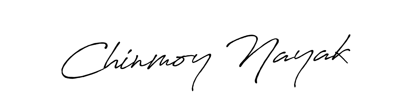 Create a beautiful signature design for name Chinmoy Nayak. With this signature (Antro_Vectra_Bolder) fonts, you can make a handwritten signature for free. Chinmoy Nayak signature style 7 images and pictures png
