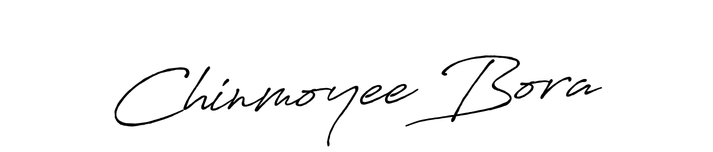 You should practise on your own different ways (Antro_Vectra_Bolder) to write your name (Chinmoyee Bora) in signature. don't let someone else do it for you. Chinmoyee Bora signature style 7 images and pictures png