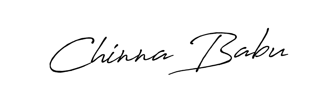 Design your own signature with our free online signature maker. With this signature software, you can create a handwritten (Antro_Vectra_Bolder) signature for name Chinna Babu. Chinna Babu signature style 7 images and pictures png