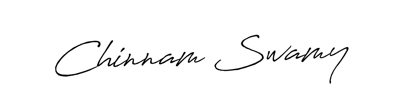 Use a signature maker to create a handwritten signature online. With this signature software, you can design (Antro_Vectra_Bolder) your own signature for name Chinnam Swamy. Chinnam Swamy signature style 7 images and pictures png