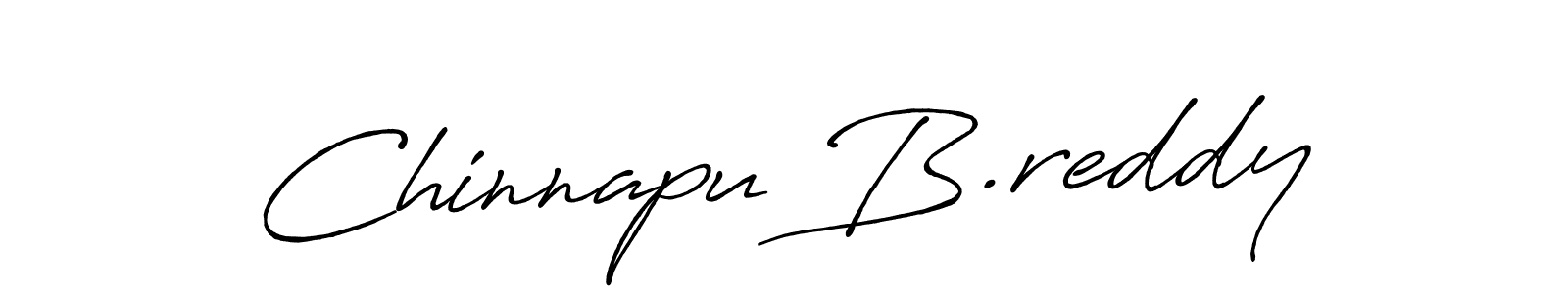 Use a signature maker to create a handwritten signature online. With this signature software, you can design (Antro_Vectra_Bolder) your own signature for name Chinnapu B.reddy. Chinnapu B.reddy signature style 7 images and pictures png