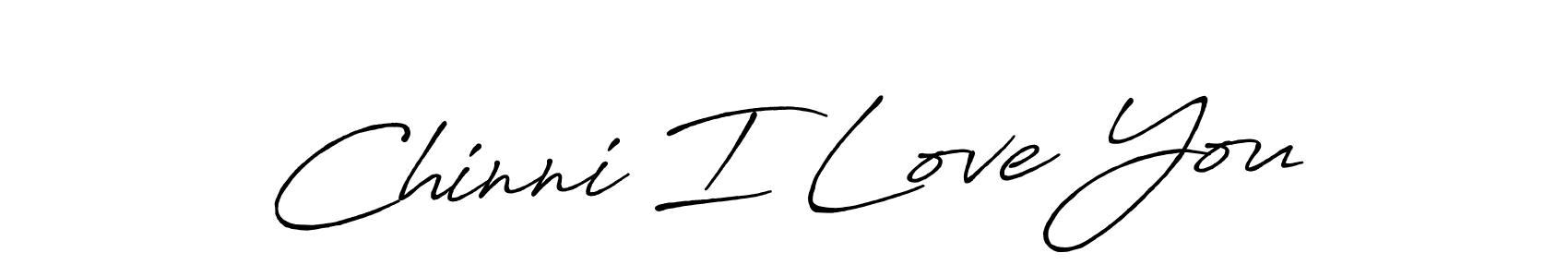 Similarly Antro_Vectra_Bolder is the best handwritten signature design. Signature creator online .You can use it as an online autograph creator for name Chinni I Love You. Chinni I Love You signature style 7 images and pictures png