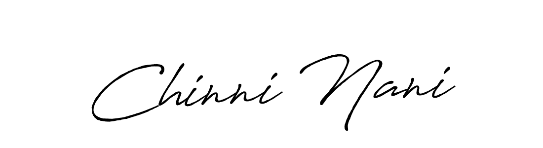 Design your own signature with our free online signature maker. With this signature software, you can create a handwritten (Antro_Vectra_Bolder) signature for name Chinni Nani. Chinni Nani signature style 7 images and pictures png