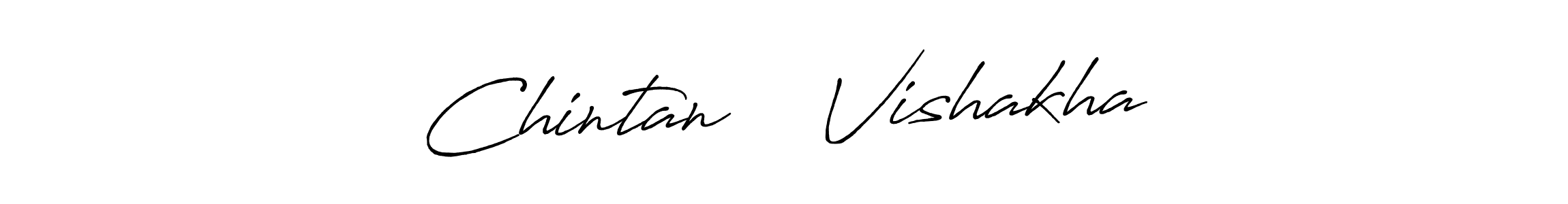 Create a beautiful signature design for name Chintan ❤️ Vishakha. With this signature (Antro_Vectra_Bolder) fonts, you can make a handwritten signature for free. Chintan ❤️ Vishakha signature style 7 images and pictures png