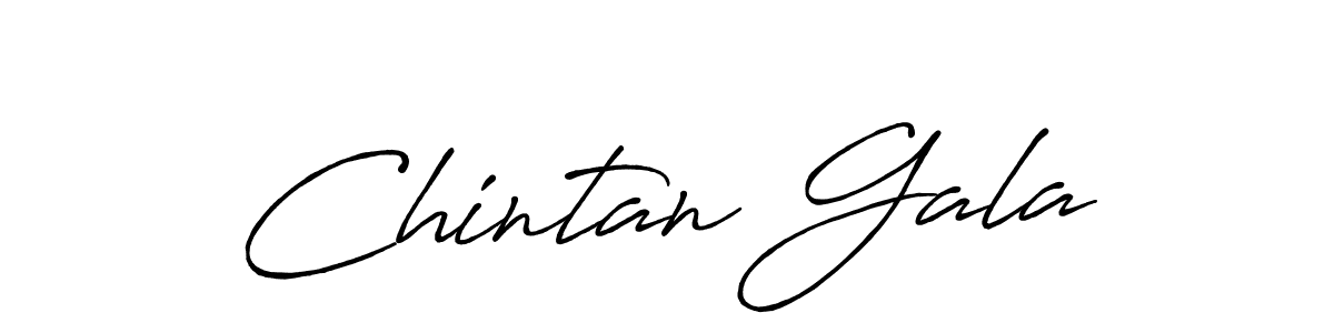 Make a beautiful signature design for name Chintan Gala. With this signature (Antro_Vectra_Bolder) style, you can create a handwritten signature for free. Chintan Gala signature style 7 images and pictures png