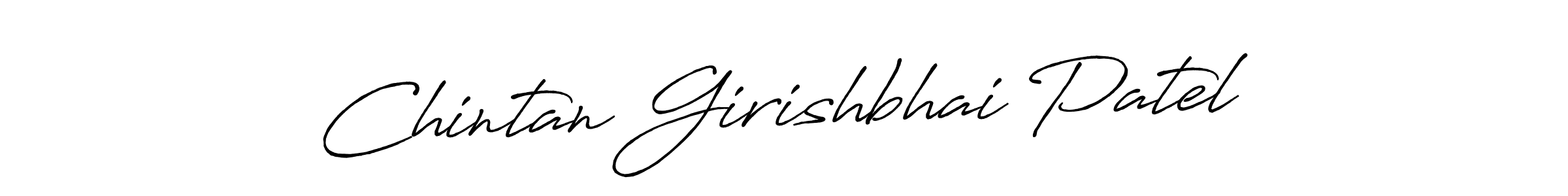Also we have Chintan Girishbhai Patel name is the best signature style. Create professional handwritten signature collection using Antro_Vectra_Bolder autograph style. Chintan Girishbhai Patel signature style 7 images and pictures png