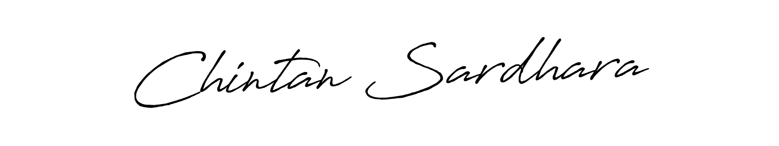 How to make Chintan Sardhara name signature. Use Antro_Vectra_Bolder style for creating short signs online. This is the latest handwritten sign. Chintan Sardhara signature style 7 images and pictures png