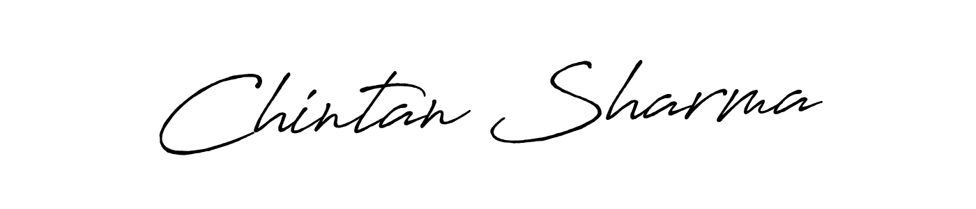 Make a beautiful signature design for name Chintan Sharma. With this signature (Antro_Vectra_Bolder) style, you can create a handwritten signature for free. Chintan Sharma signature style 7 images and pictures png