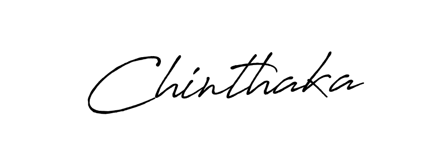 How to make Chinthaka signature? Antro_Vectra_Bolder is a professional autograph style. Create handwritten signature for Chinthaka name. Chinthaka signature style 7 images and pictures png