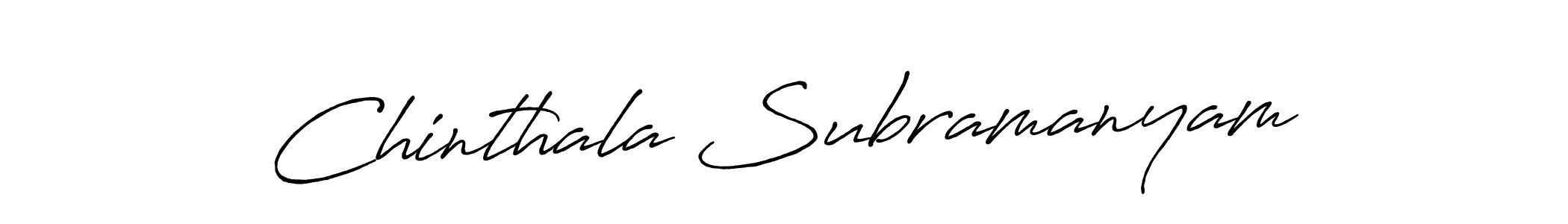 How to make Chinthala Subramanyam signature? Antro_Vectra_Bolder is a professional autograph style. Create handwritten signature for Chinthala Subramanyam name. Chinthala Subramanyam signature style 7 images and pictures png