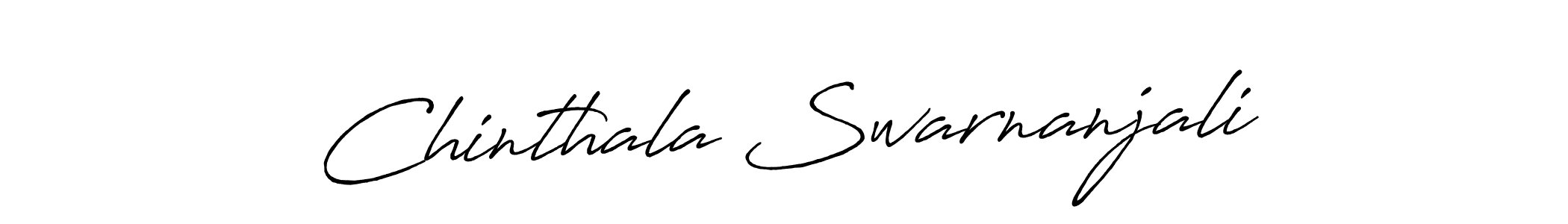 How to make Chinthala Swarnanjali name signature. Use Antro_Vectra_Bolder style for creating short signs online. This is the latest handwritten sign. Chinthala Swarnanjali signature style 7 images and pictures png