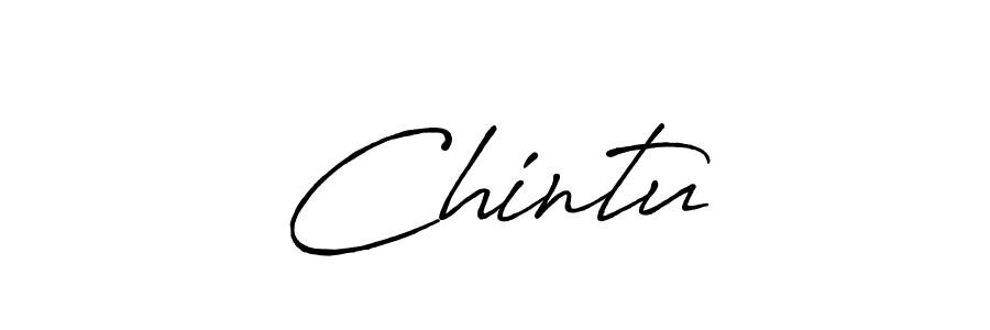 How to make Chintu… name signature. Use Antro_Vectra_Bolder style for creating short signs online. This is the latest handwritten sign. Chintu… signature style 7 images and pictures png