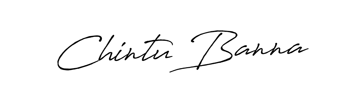Also we have Chintu Banna name is the best signature style. Create professional handwritten signature collection using Antro_Vectra_Bolder autograph style. Chintu Banna signature style 7 images and pictures png